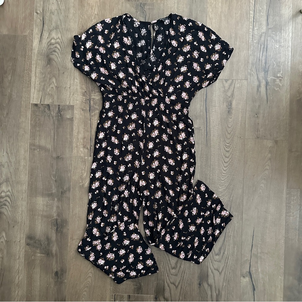 Madewell Wide Leg Floral Jumpsuit in Dandelion Bouquet - Size X-Small - Picture 8 of 13